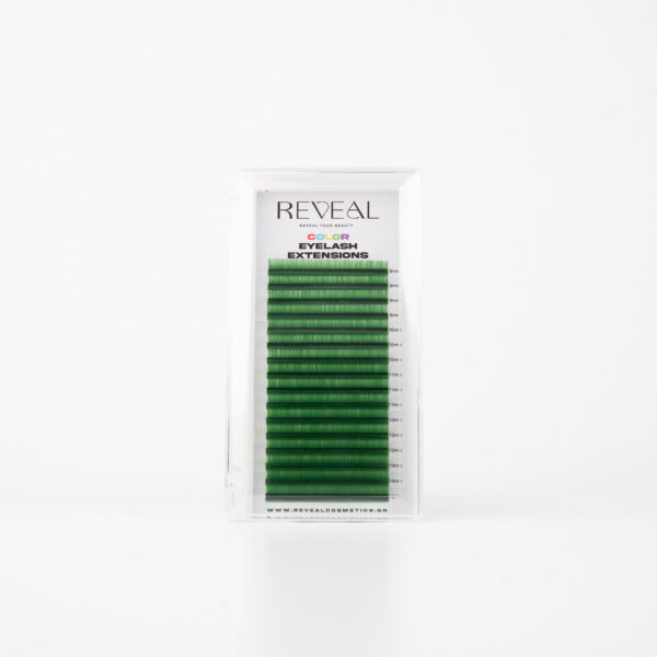 Color Eyelash Extensions Πράσινο